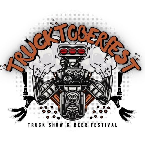 engine and beer logo design for truck show